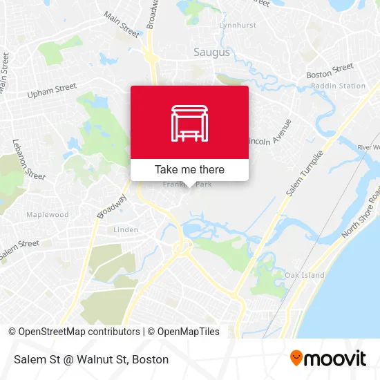 Salem St @ Walnut St map
