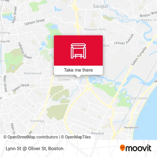 Mapa de Lynn St @ Oliver St