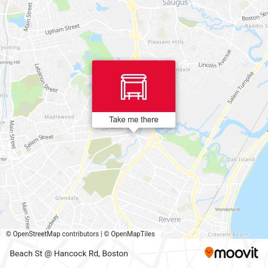 Beach St @ Hancock Rd map