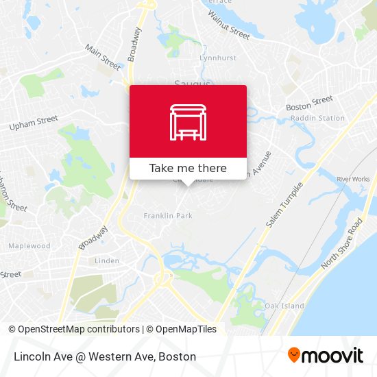 Mapa de Lincoln Ave @ Western Ave
