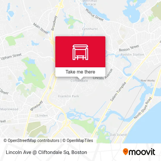 Lincoln Ave @ Cliftondale Sq map