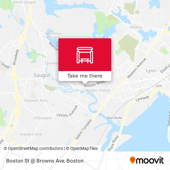 Mapa de Boston St @ Browns Ave
