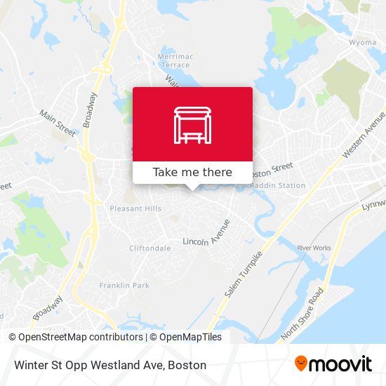 Mapa de Winter St Opp Westland Ave