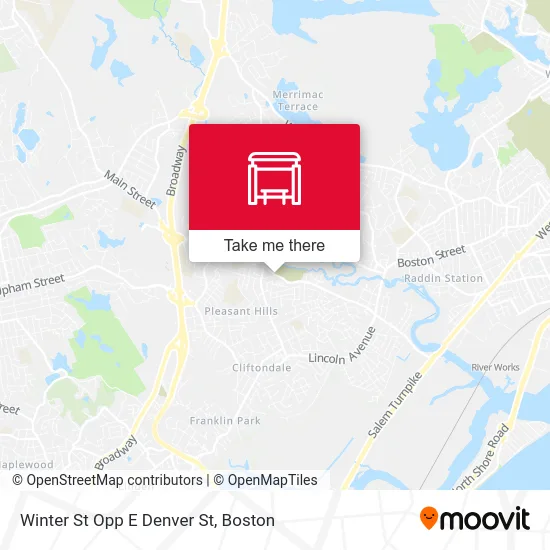 Winter St Opp E Denver St map