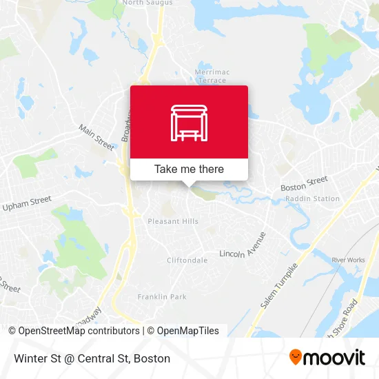 Winter St @ Central St map