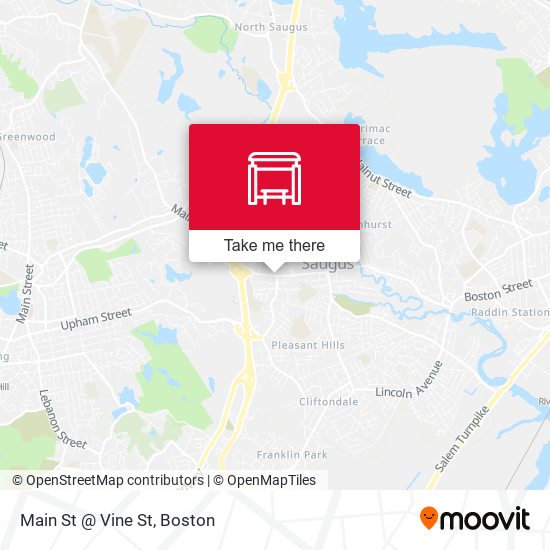 Mapa de Main St @ Vine St