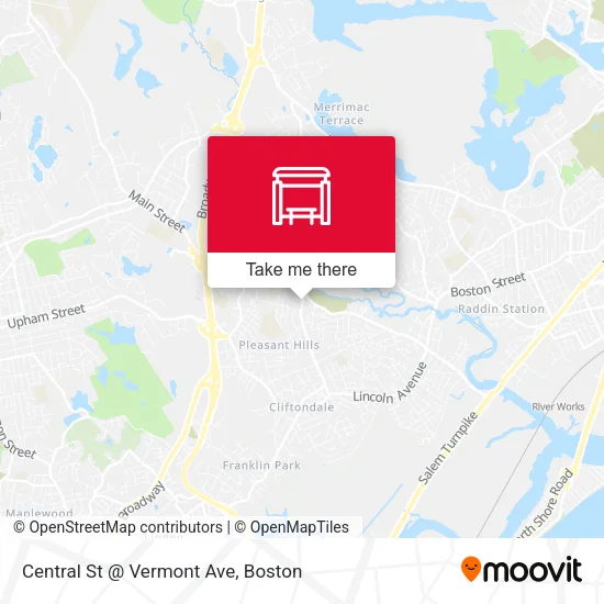 Central St @ Vermont Ave map