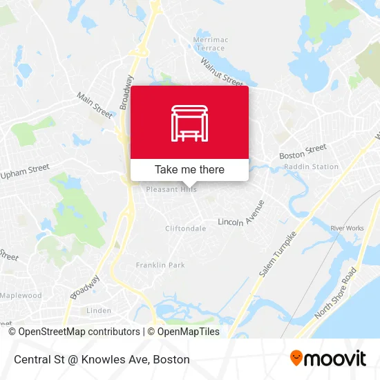 Central St @ Knowles Ave map