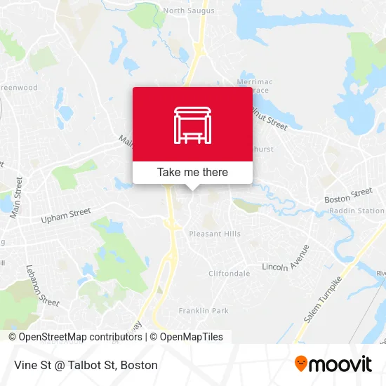 Vine St @ Talbot St map