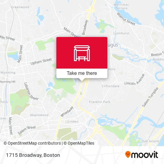 Mapa de 1715 Broadway