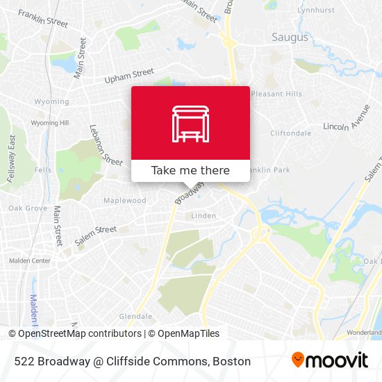 522 Broadway @ Cliffside Commons map