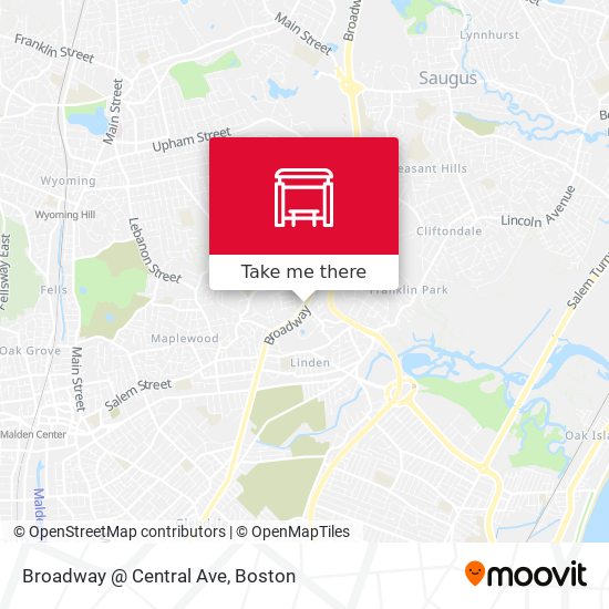 Broadway @ Central Ave map