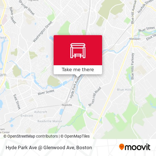 Hyde Park Ave @ Glenwood Ave map