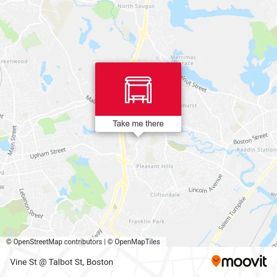 Vine St @ Talbot St map