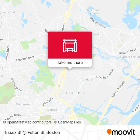 Essex St @ Felton St map