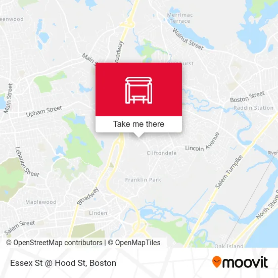 Essex St @ Hood St map