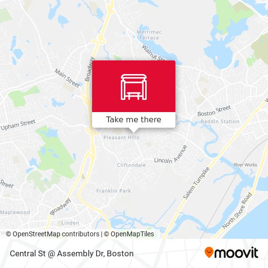 Mapa de Central St @ Assembly Dr