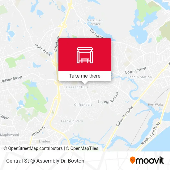 Central St @ Assembly Dr map