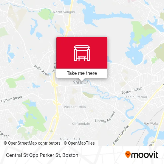 Central St Opp Parker St map