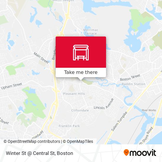 Mapa de Winter St @ Central St