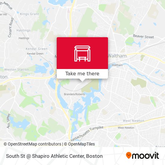 South St @ Shapiro Athletic Center map