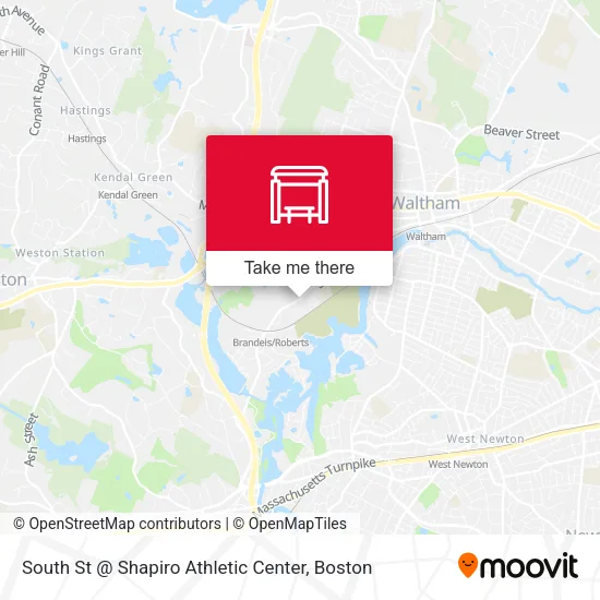 South St @ Shapiro Athletic Center map