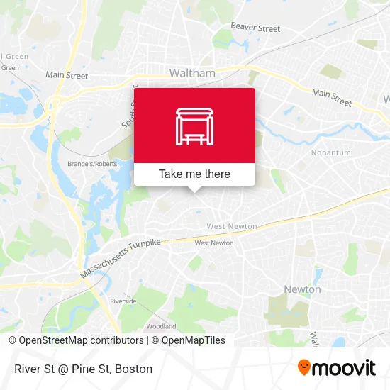 River St @ Pine St map