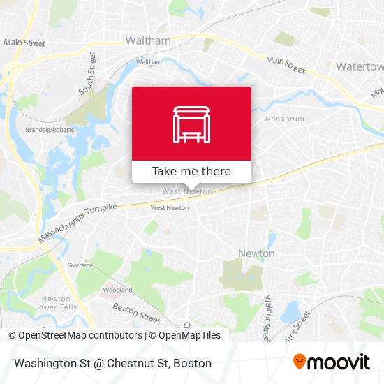 Washington St @ Chestnut St map