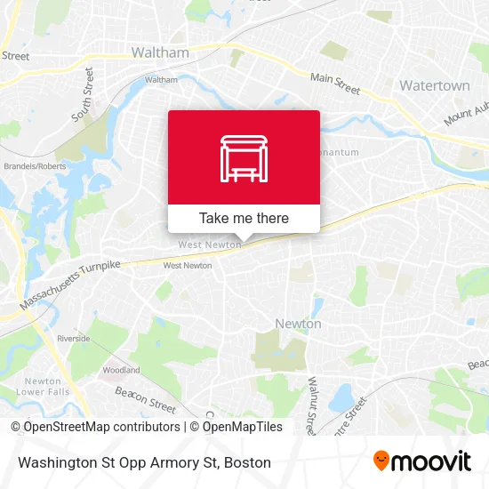 Mapa de Washington St Opp Armory St