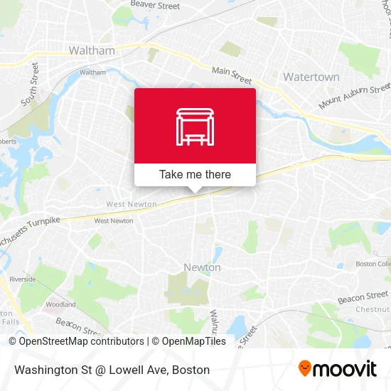 Washington St @ Lowell Ave map