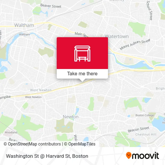 Washington St @ Harvard St map