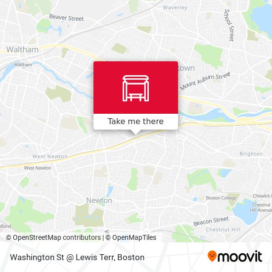 Washington St @ Lewis Terr map