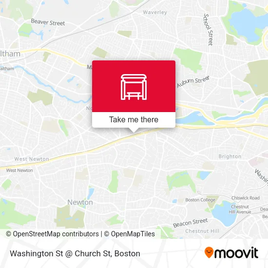 Washington St @ Church St map