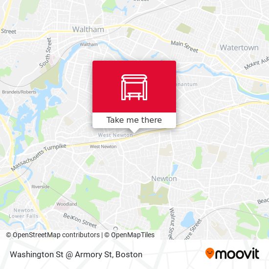 Washington St @ Armory St map
