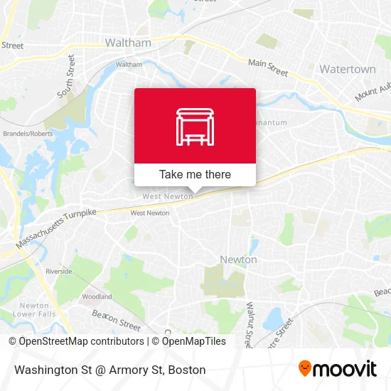 Mapa de Washington St @ Armory St
