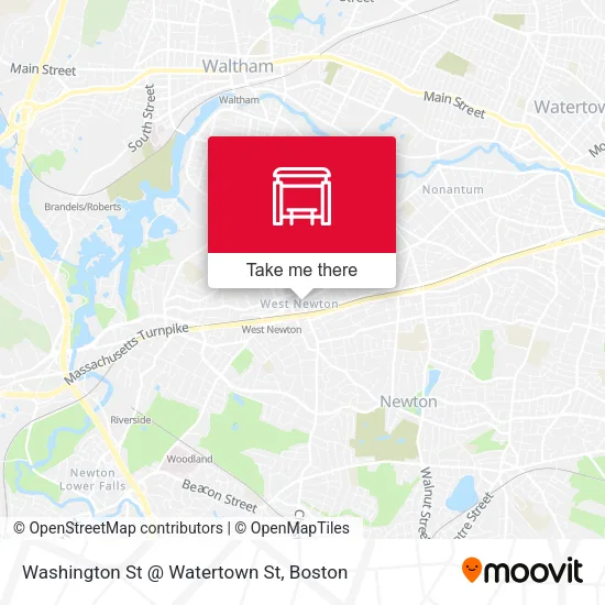 Mapa de Washington St @ Watertown St