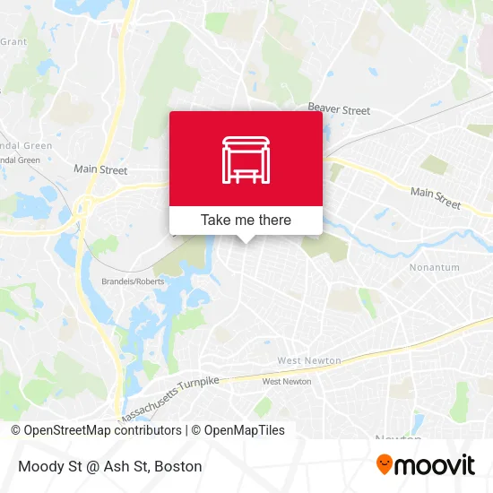 Mapa de Moody St @ Ash St