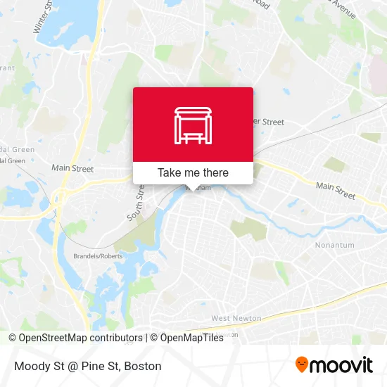 Mapa de Moody St @ Pine St