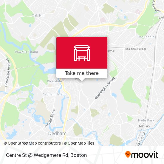 Centre St @ Wedgemere Rd map