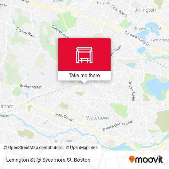 Mapa de Lexington St @ Sycamore St