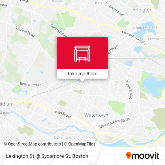 Mapa de Lexington St @ Sycamore St
