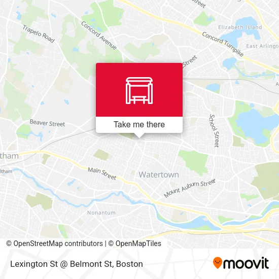 Mapa de Lexington St @ Belmont St