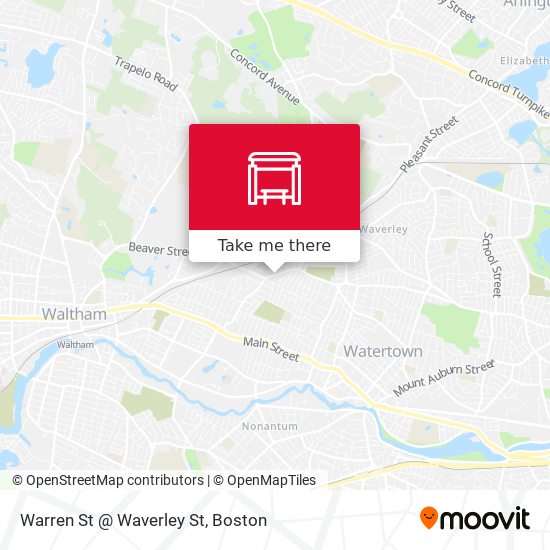 Mapa de Warren St @ Waverley St