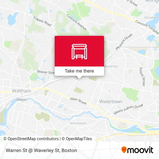 Warren St @ Waverley St map