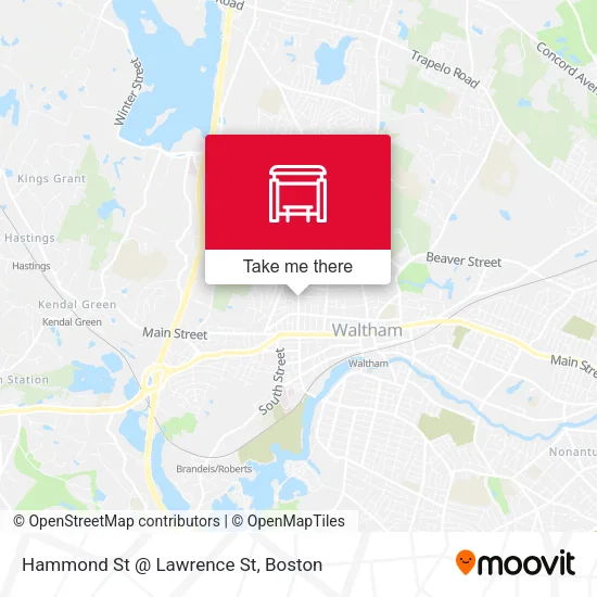 Hammond St @ Lawrence St map
