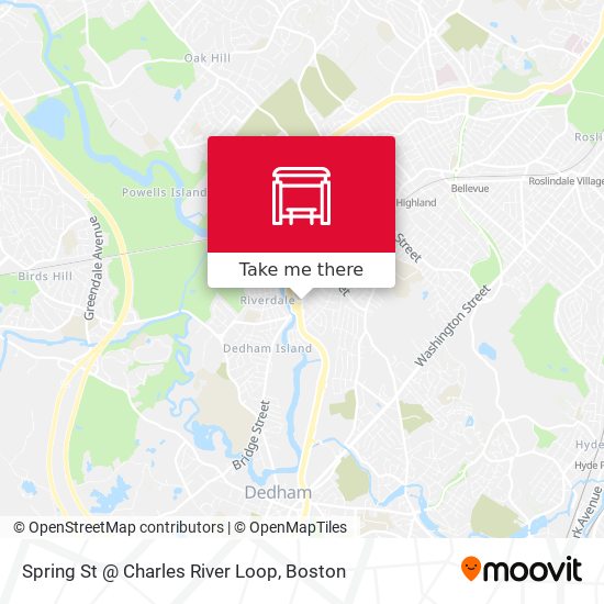 Spring St @ Charles River Loop map