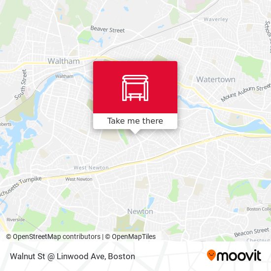 Walnut St @ Linwood Ave map