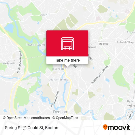 Spring St @ Gould St map