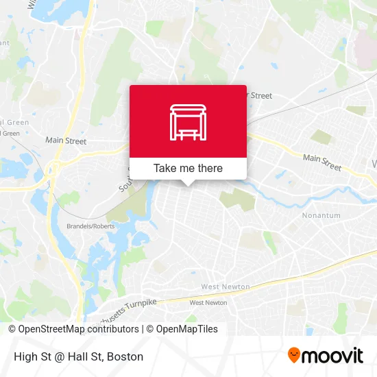 High St @ Hall St map