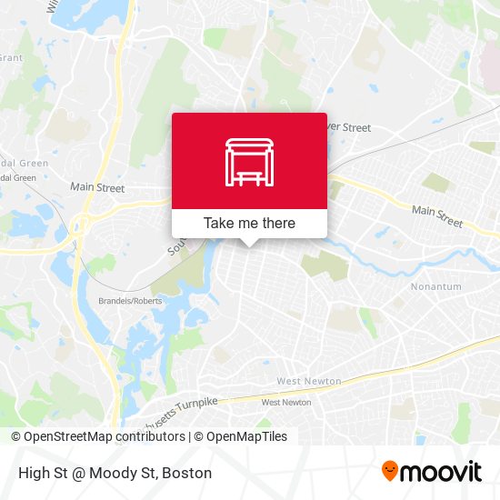 Mapa de High St @ Moody St